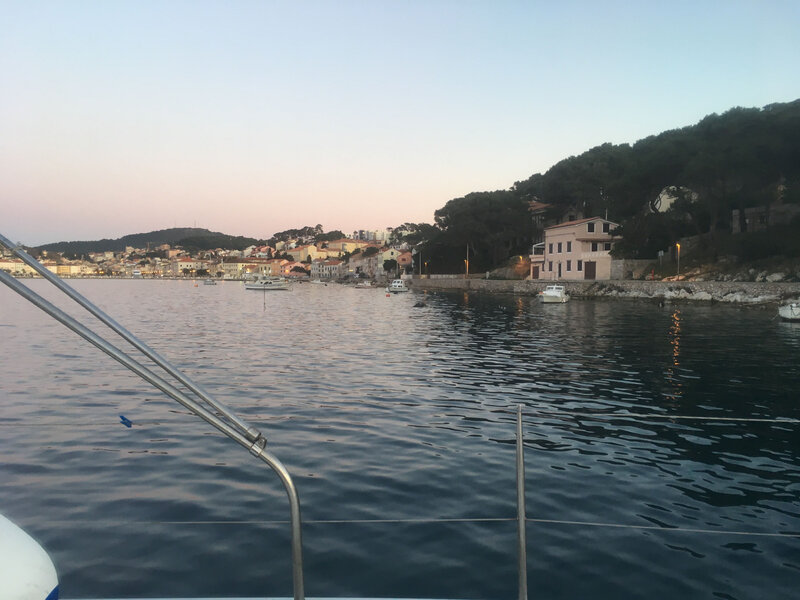 La rive gauche du lagon de Mali Losinj, dimanche 15 mars 2020