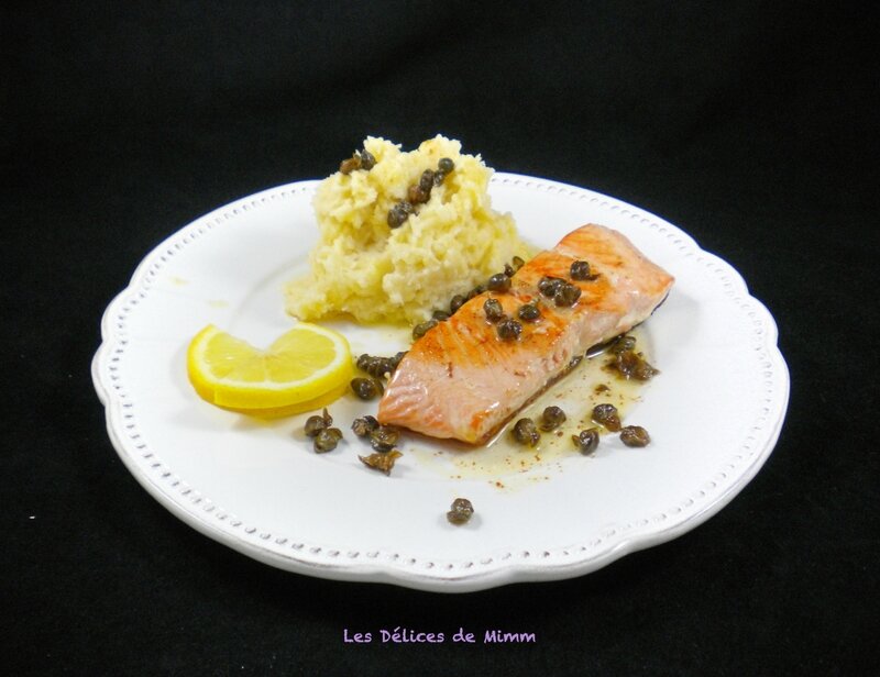 Saumon croustillant, purée de panais et sauce beurre et câpres de Donna Hay 4