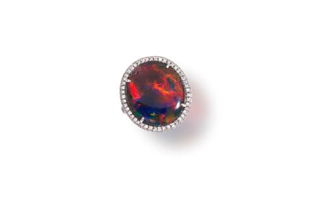 A_black_opal_and_diamond_ring