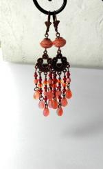 boucles inca rose orange pw