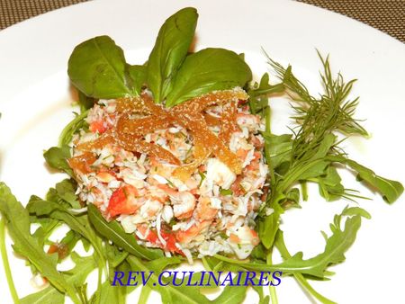 rillettes de crabe au gingembre confit