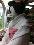 Shinyunu, céramique,sculpture,grès,geïsha,terre,femme,japonaise,argile,engobe,porcelaine,statuette,art,oeuvre (8)