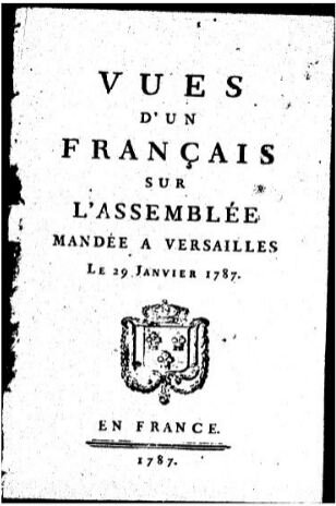 ASSEMBLÉE DES NOTABLES 1787