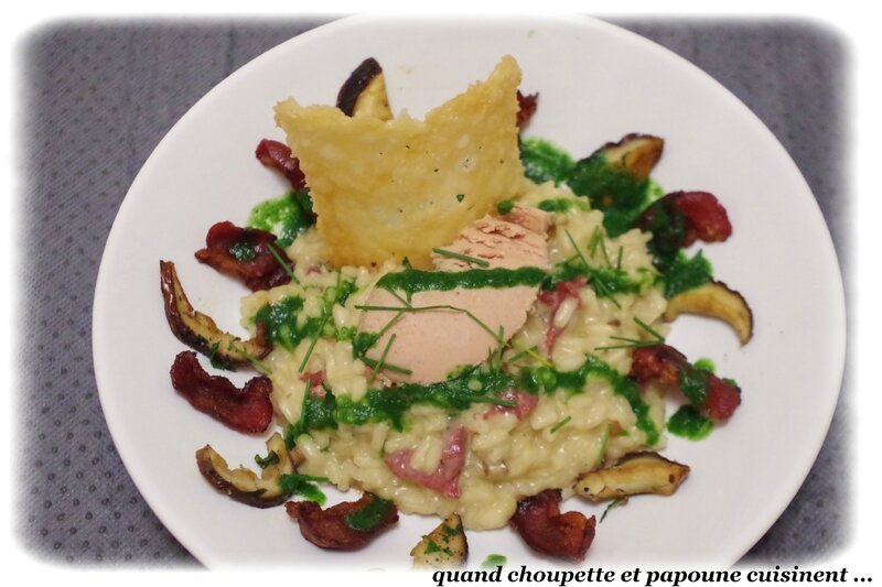 risotto aux cèpes chips de magrets de canard-5693