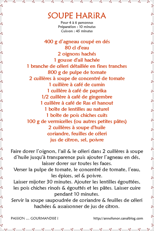 Soupe harira_fiche