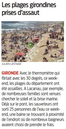 2022 05 16 SO Les plages girondines prises d'assaut