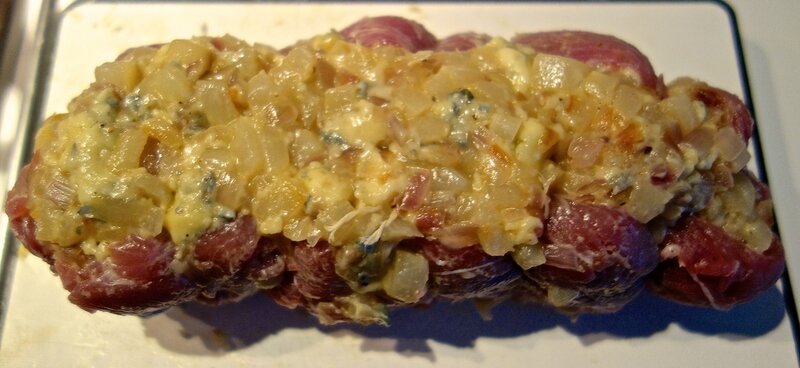 filet mignon farci poires-fourme d'Ambert
