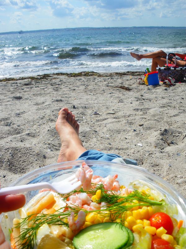 Déjeuner sur la plage