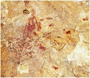 Peinture rupestre de cueillette de miel de la Cueva Arana, Bicorp