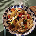 Salade de pâtes italo-grecque