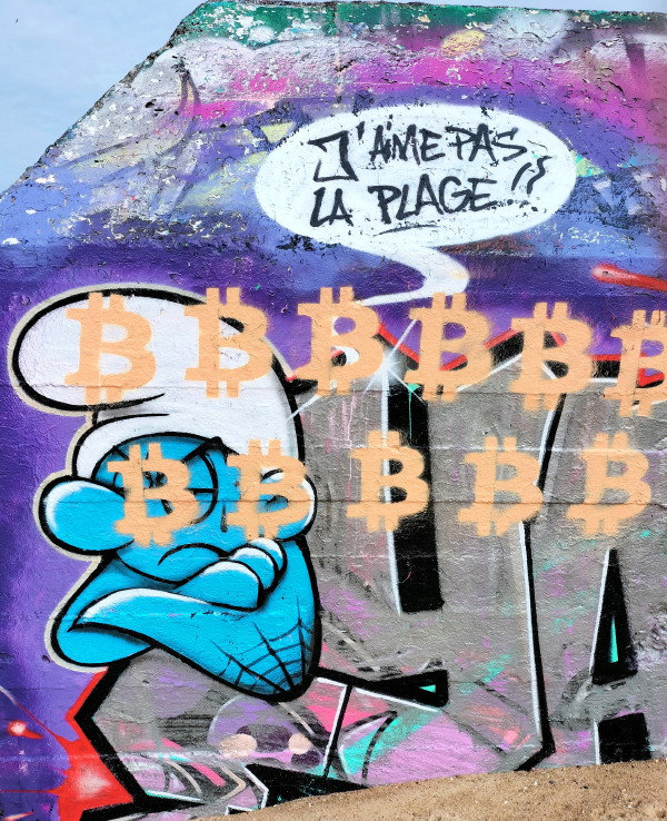 Capbreton, plage de la Savane, blockhaus, schtroumpf, octobre 2022