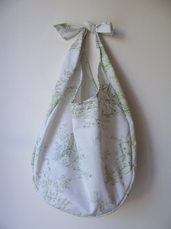 Sac en toile de jouy