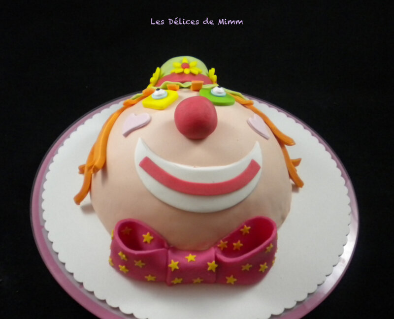 Gâteau clown pour Marion 2