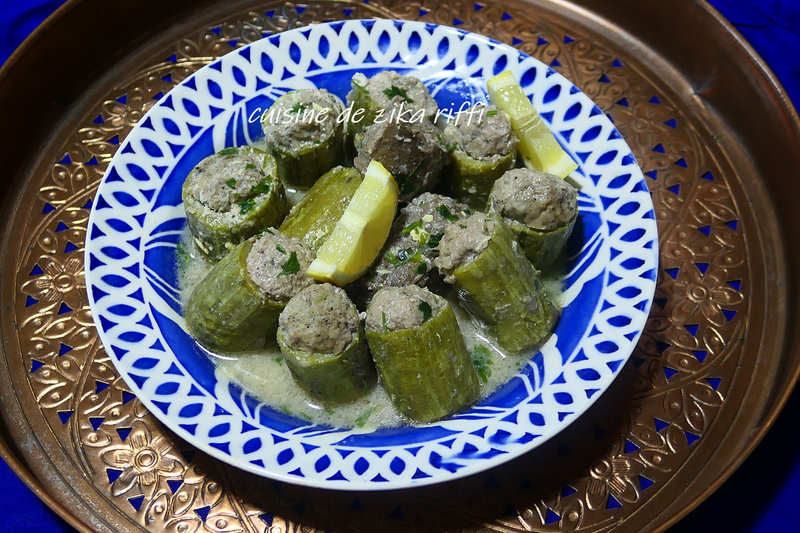 dolma courgettes- tajine- courgettes farcies-sauce blanche-2