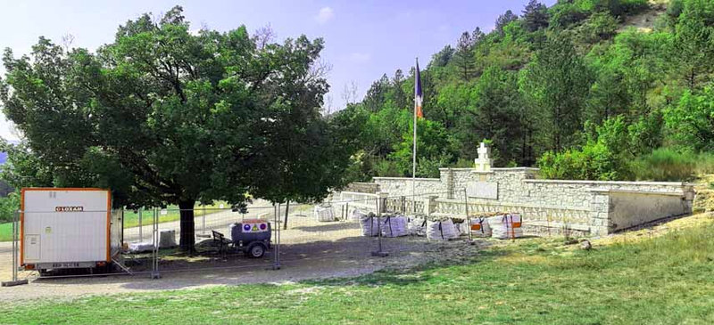 Rénovation du cimetière national d'Eygalayes, Septembre 2021