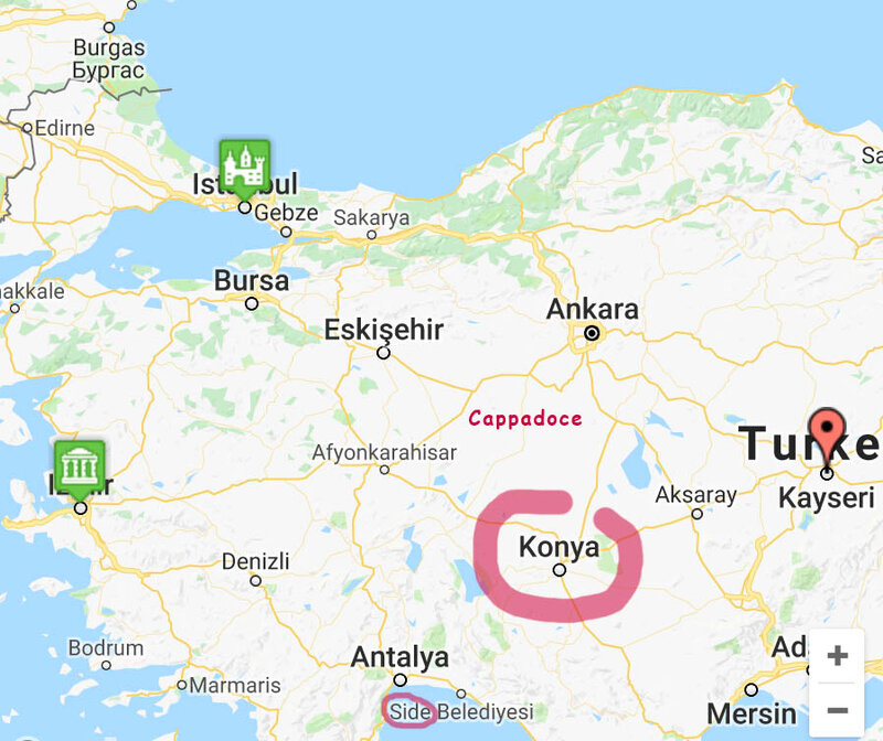 Turquie-Carte->Kayseri=