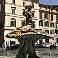 Trevi Quirinal, un quartier de perles baroques (3/17). La Place Barberini et les <b>fontaines</b> du Bernin.