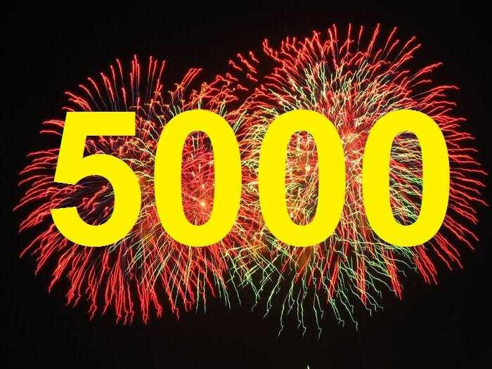 5000 b