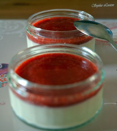 Panna cotta vanille fraise