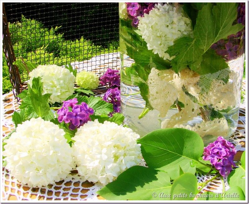 Bouquet de boule de neige et lilas (6)