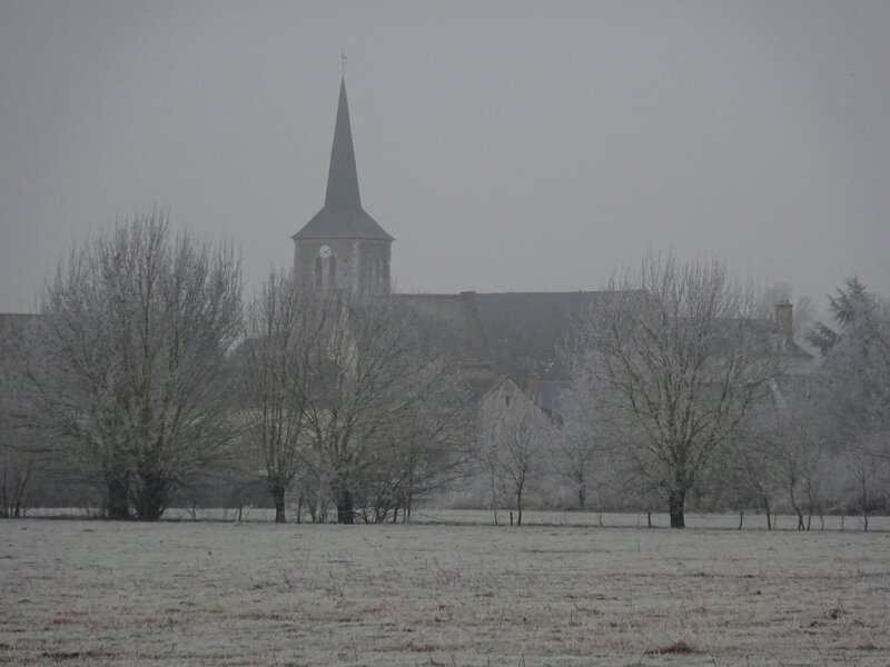 église de Briollay par temps de givre - 5