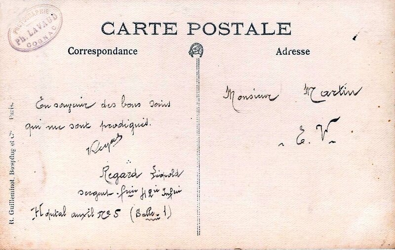 1919-05-18 -Cognac hopital auxiliaire n°5 b1