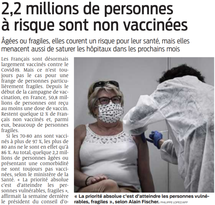 2021 10 14 SO 2 millions 2 de personnes à risque sont non vaccinées