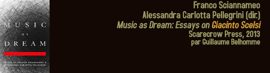 music as dream essays on giacinto scelsi