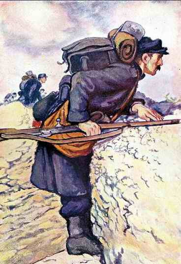Bruyer soldat dans trnchée
