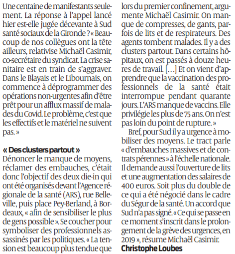 2021 01 22 SO Des soignants proches du point de rupture2