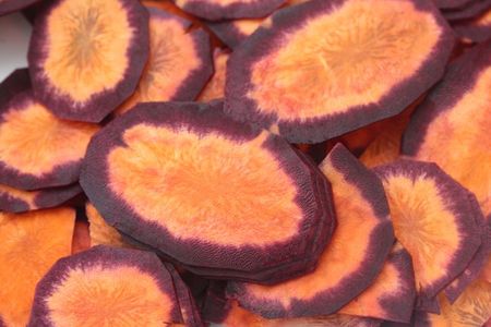 carottes violettes en tranches blog chez requia
