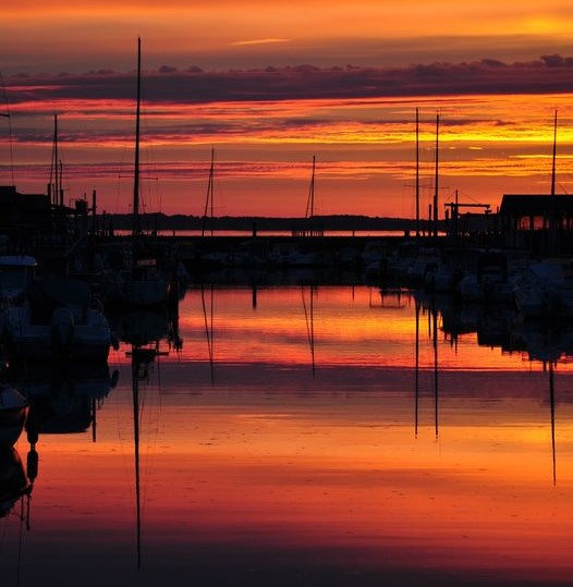 coucher sol