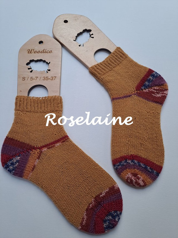 Chaussettes talon boomerang