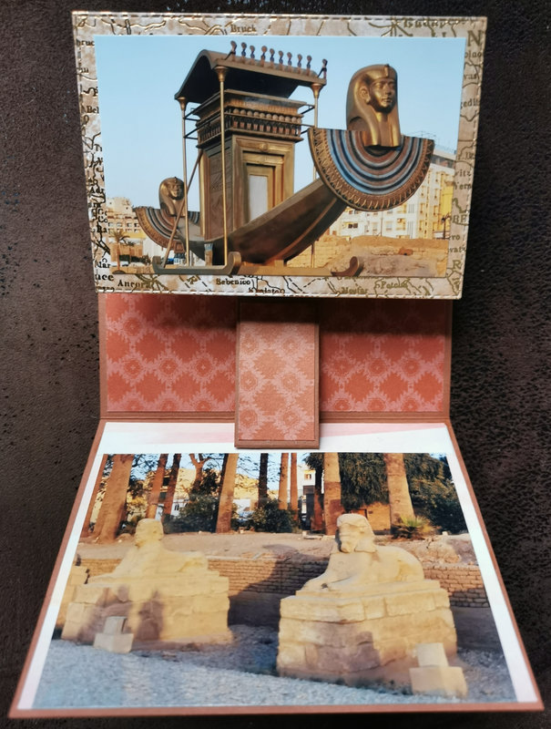 8e Carte qui swingue Allée des sphinx entre les temples de Louxor et Karnak