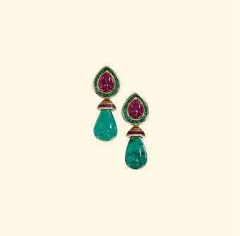 a_pair_of_emerald_and_ruby_ear_pendants_by_hemmerle_d5388421h