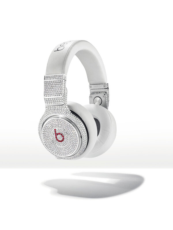 DIAMOND AND RUBY 'BEATS PRO' HEADPHONES, GRAFF