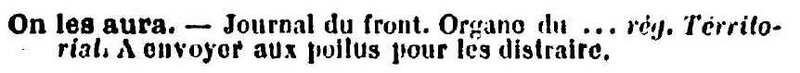 On les aura
