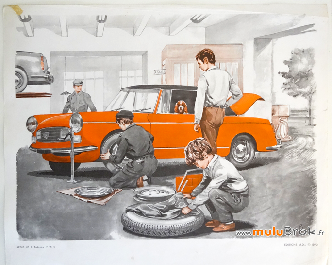 Affiche-MDI-GARAGE-Voiture-rouge-2-muluBrok-Vintage