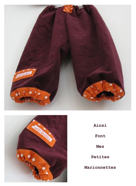 ensemble prune orange pantalon 2