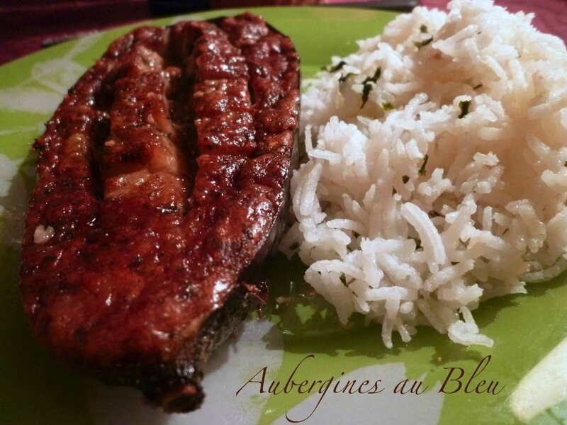Aubergines au Bleu