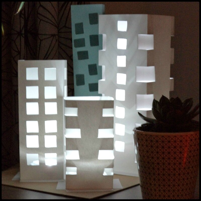 Lampe city en papier Cam&Drey 6