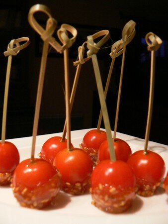 Tomates cerises au caramel Tomates cerises au caramel