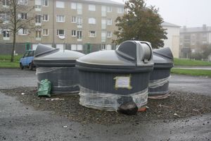 Avranches rue Mermoz ordure poubelles déchets C3A