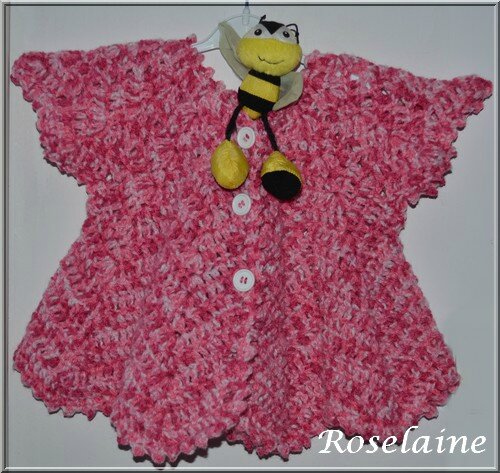 Roselaine033 gilet pétale