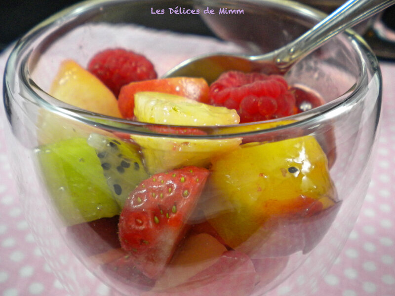 Sirop parfumé pour salade de fruits 3