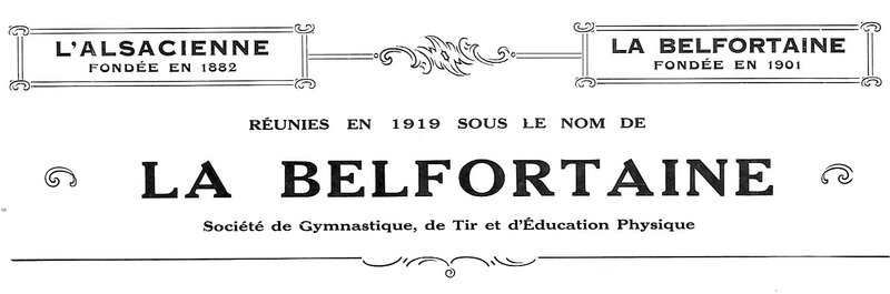 1928 Tableau d'honneur 1927 Belfortaine R