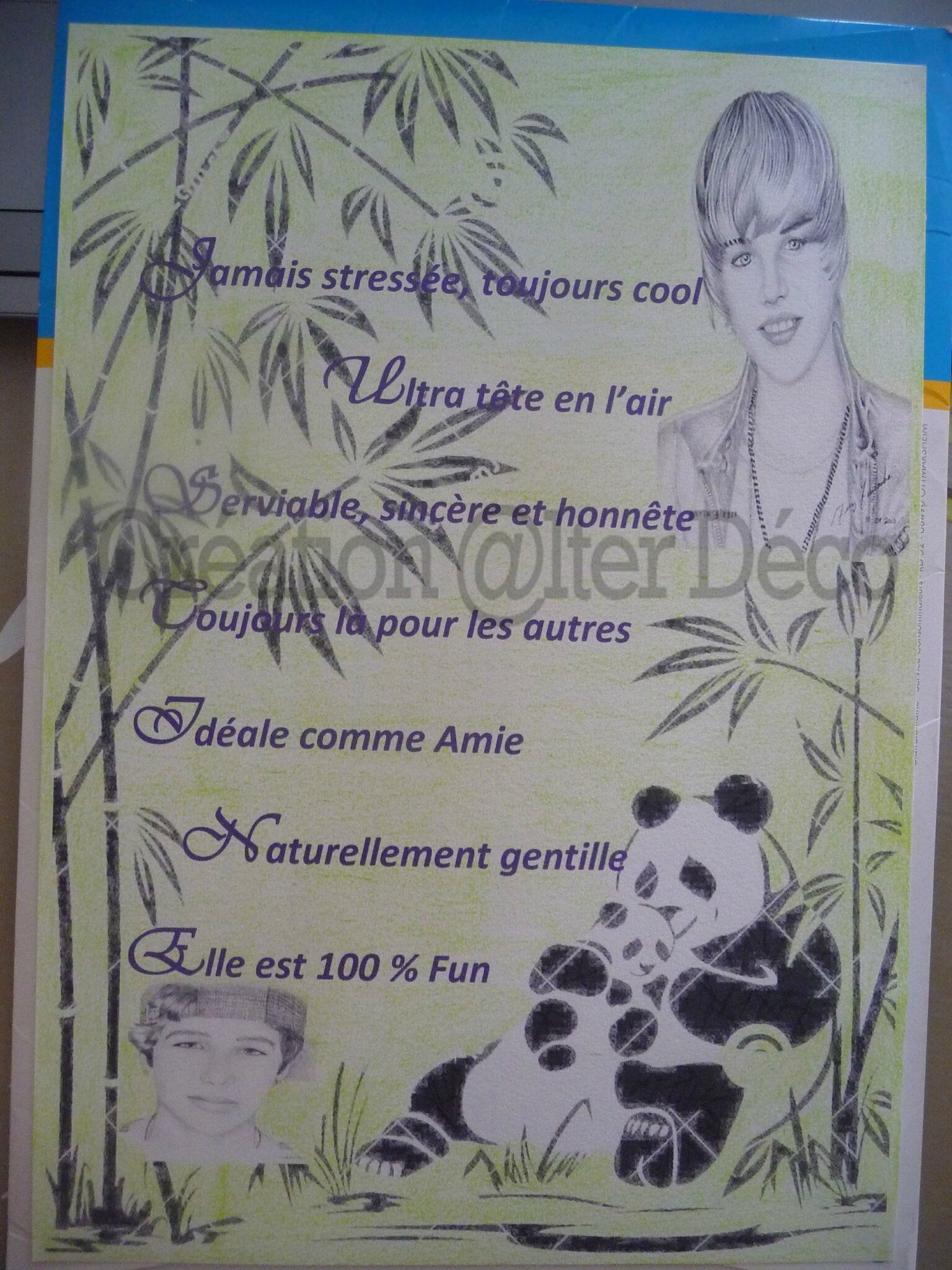 Acrostiche Prénom Justine