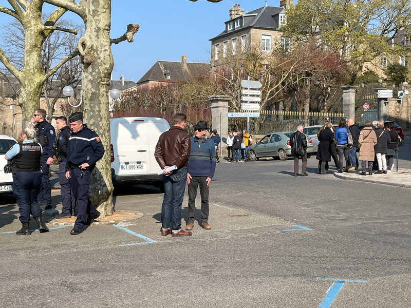 Avranches_antivax_prorusse_Ukraine_rassemblement_27 mars 2022_gendarmerie_gendarme