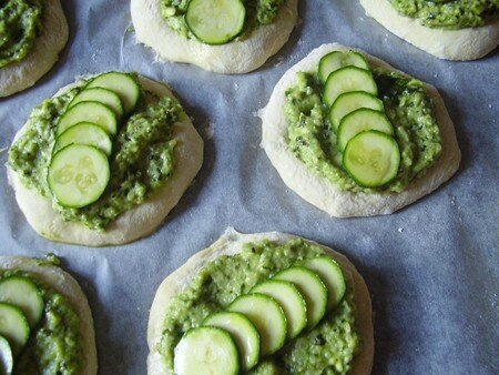 pizzette aux courgettes