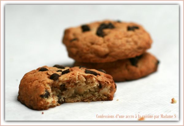 Cookies chocolat noisettes et gavottes 012